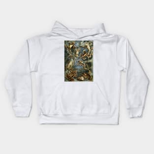 Batrachia by Ernst Haeckel Kids Hoodie